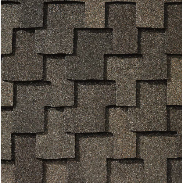 GAF Weathered Wood shingle color swatch
