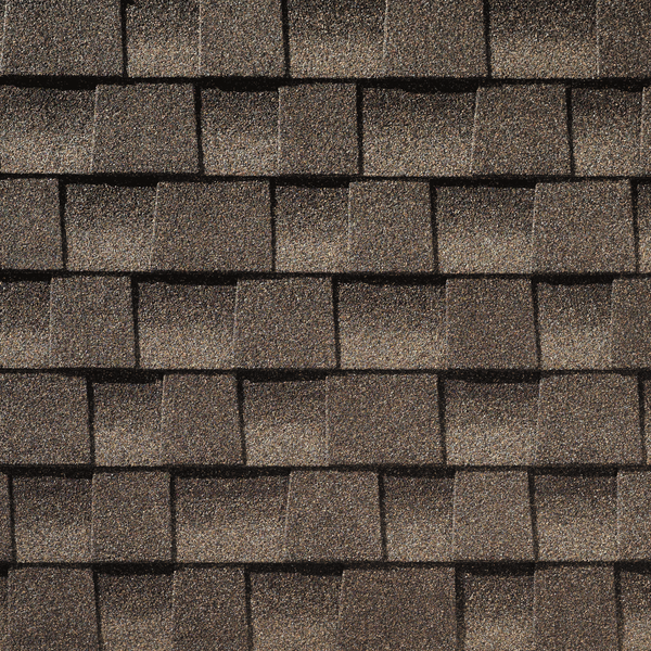 GAF Mission Brown shingle color swatch